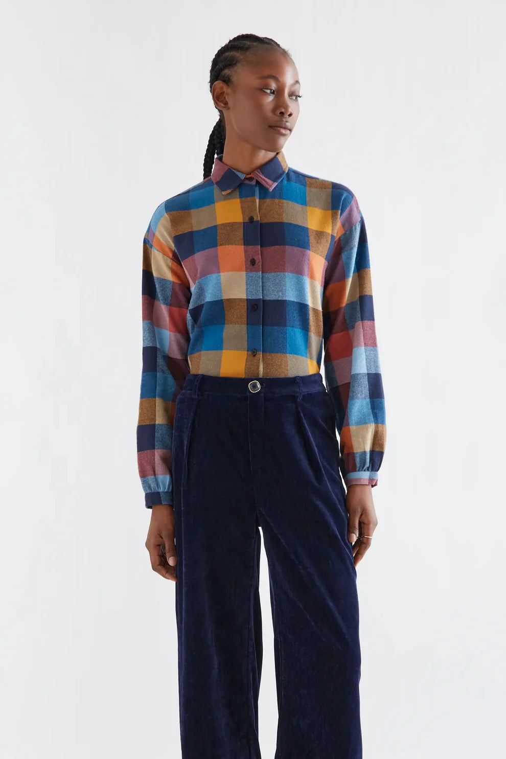 Soft Plaid Button Up