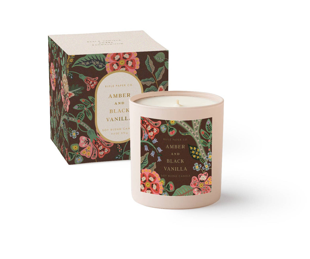 Gracie Amber and Black Vanilla Candle
