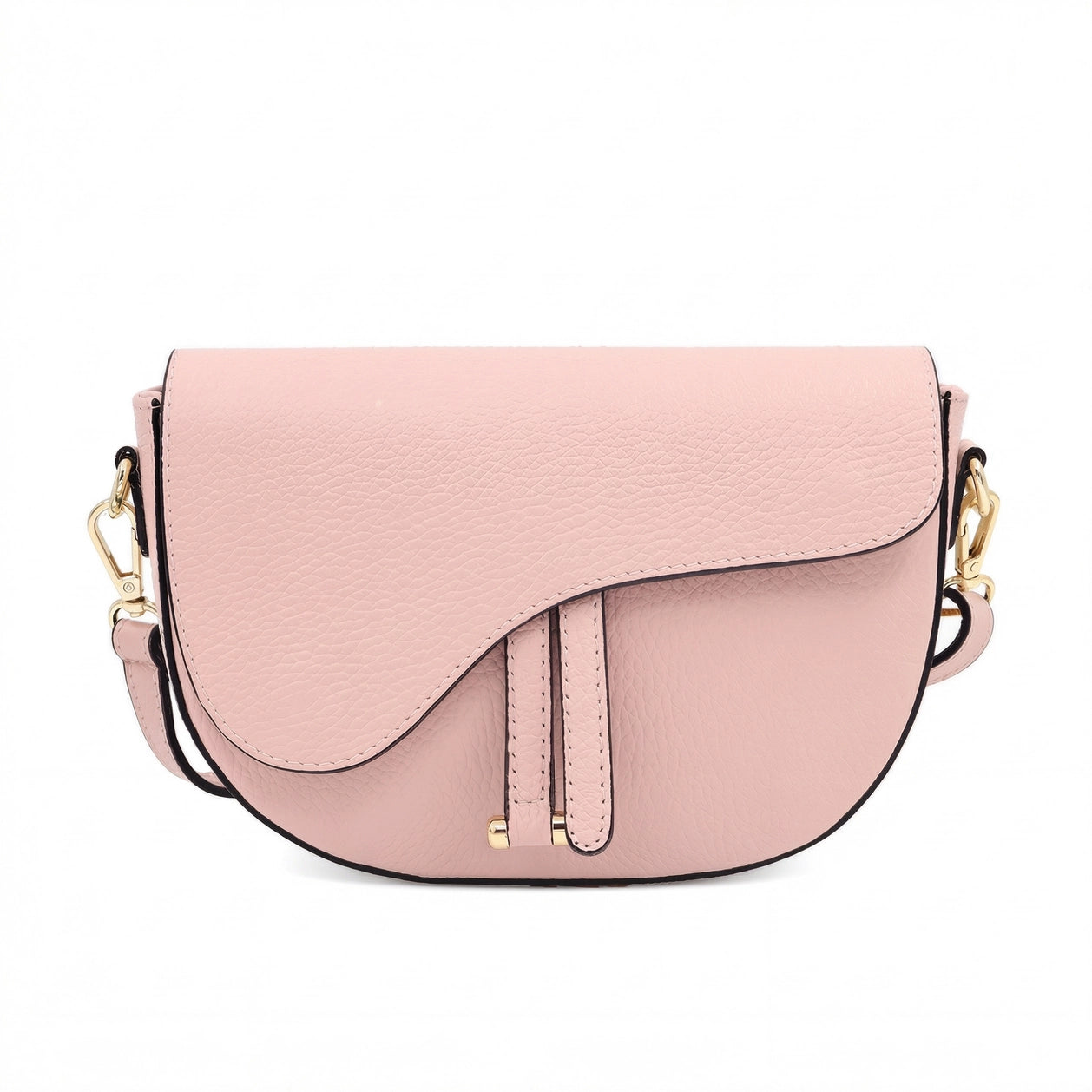 Leather Saddle Crossbody Bag