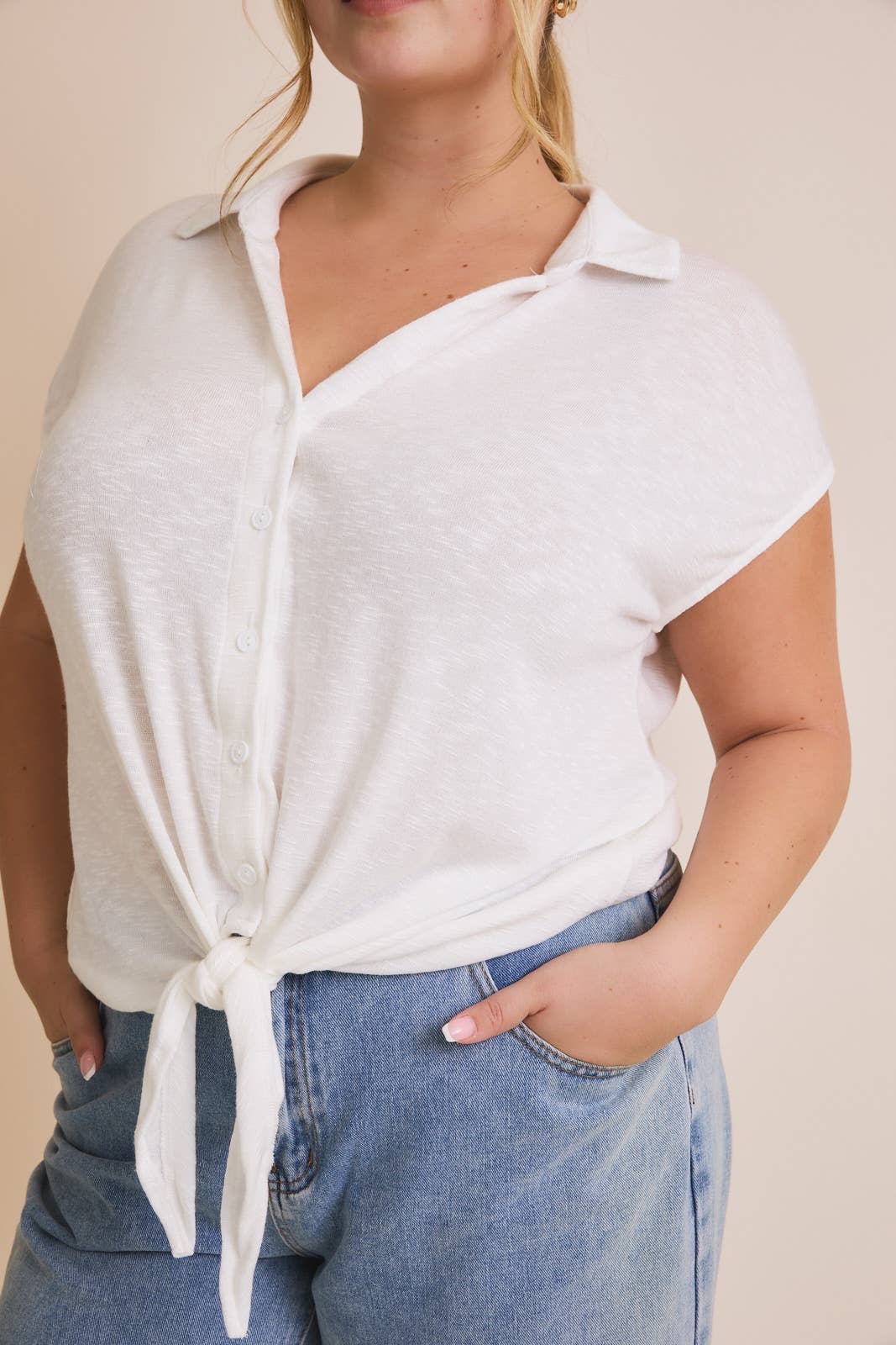 Tie Front Top