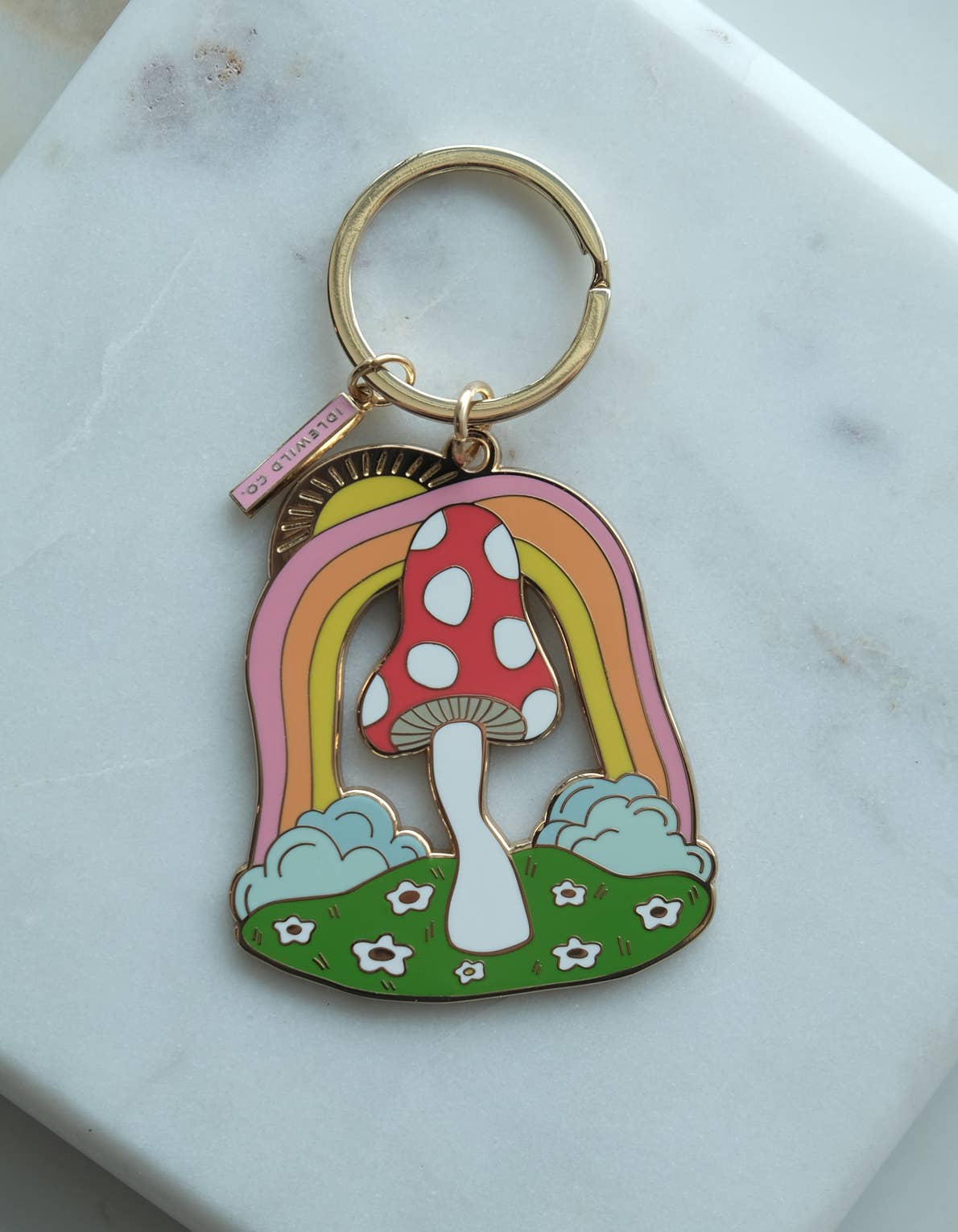 Enamel Keychain | Magic Mushroom