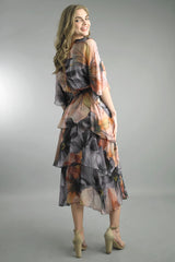 V-Neck Tiered Dress