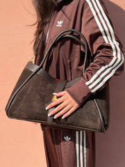 Genuine Suede and Togo Leather Bag