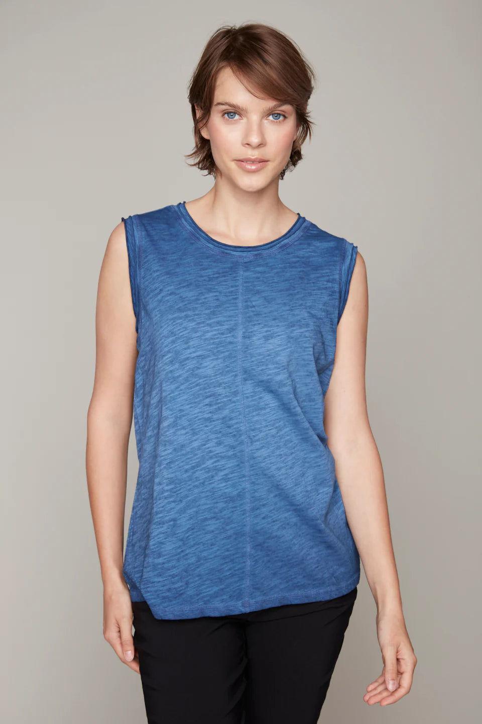 Washed Vneck Tank
