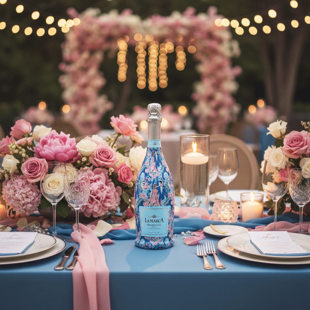 Beau Bottles Preppy Bride and Groom- Prosecco Collection