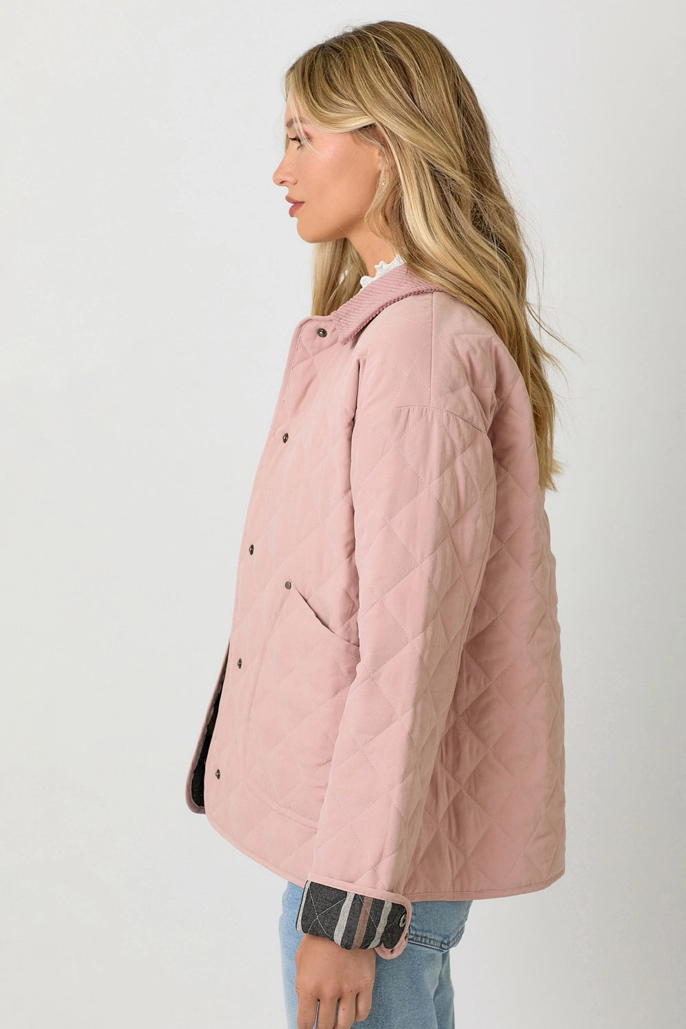 Contrast Quilted Jacket