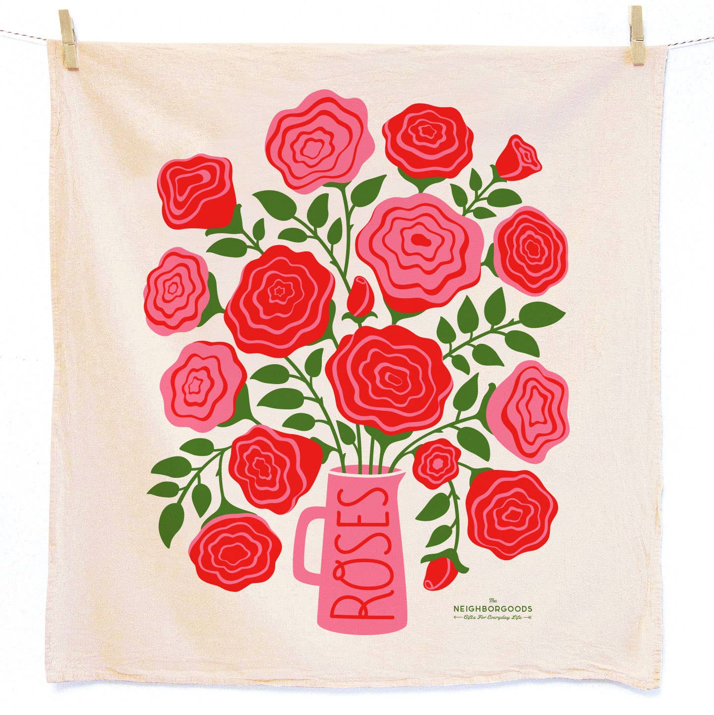Flower Garden (Rose, Lilac) Tea Towel Set