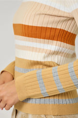 Color Block Striped Sweater
