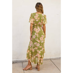 Floral Wrap Dress