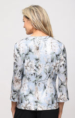 Printed Sequin Blouse