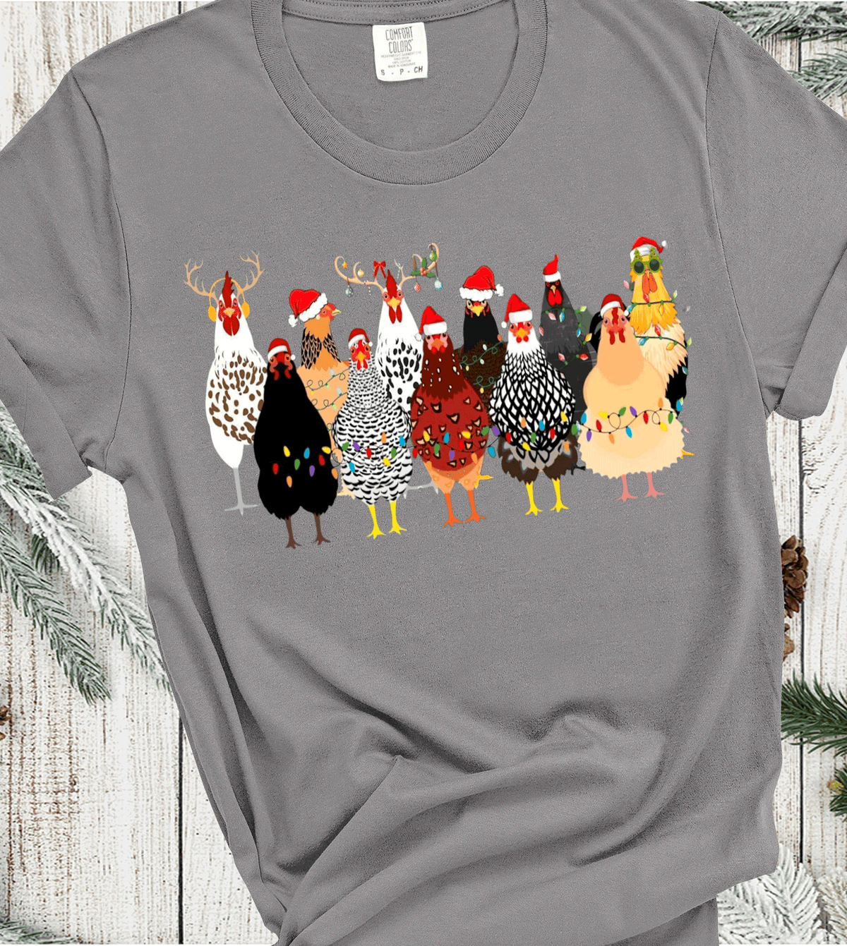 Christmas Chickens Tee