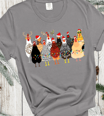 Christmas Chickens Tee
