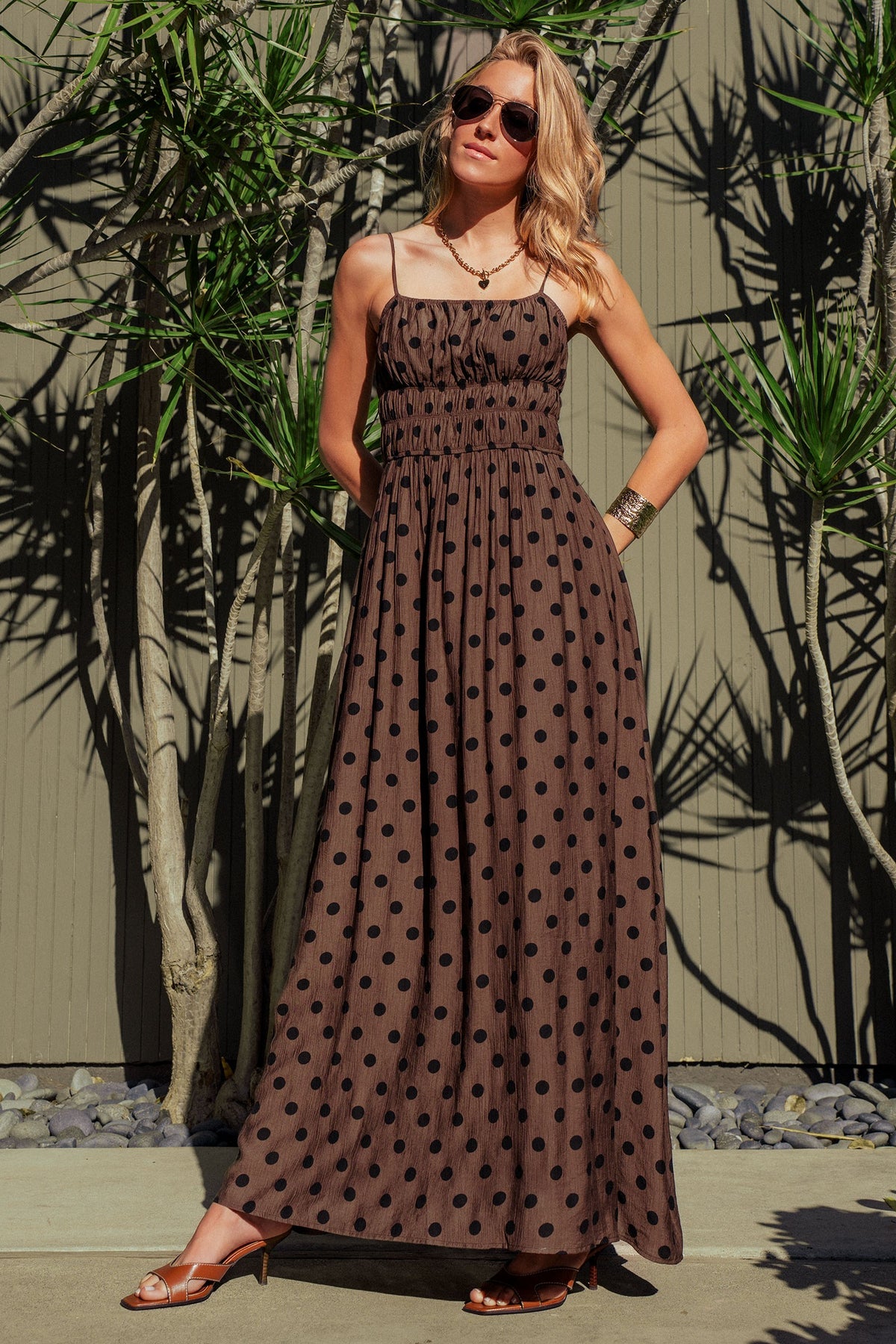 Polka Dot Maxi Dress