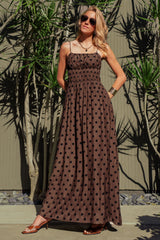 Polka Dot Maxi Dress