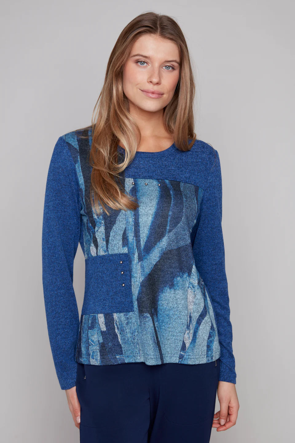 Long Sleeve Colorblock Sweater
