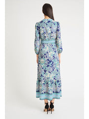 V-Neck Ballon Sleeve Dress
