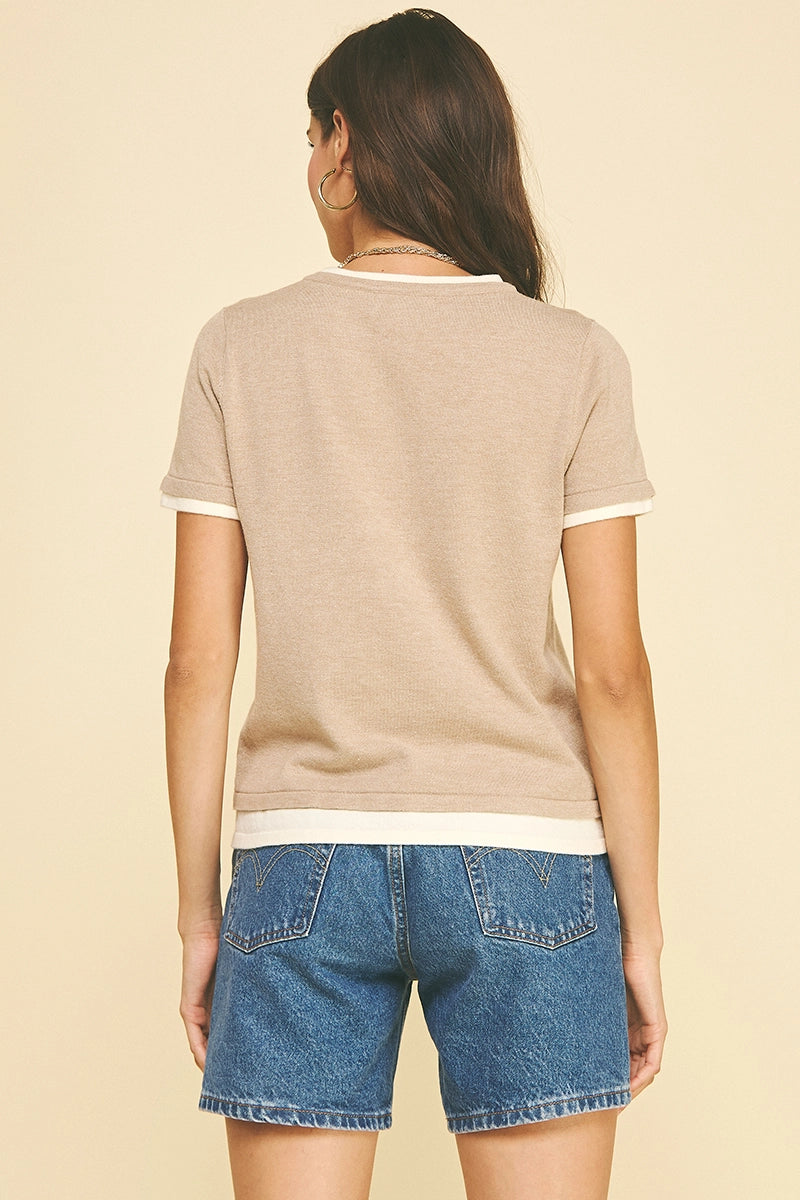 Double Layered Knit Top
