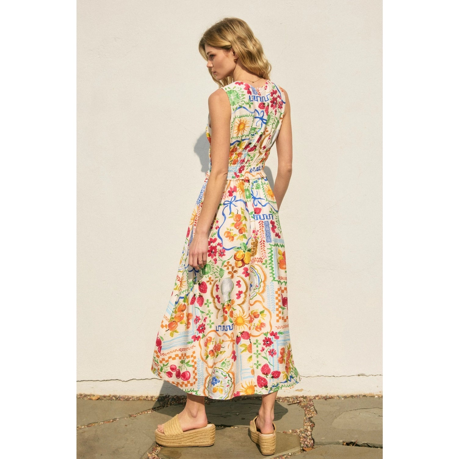 Summer Picnic Midi Dress