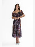 Nyssa Tea Length Dress w/ Panels