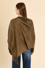 Knit Fringe Poncho