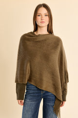 Knit Fringe Poncho