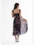 Nyssa Tea Length Dress w/ Panels