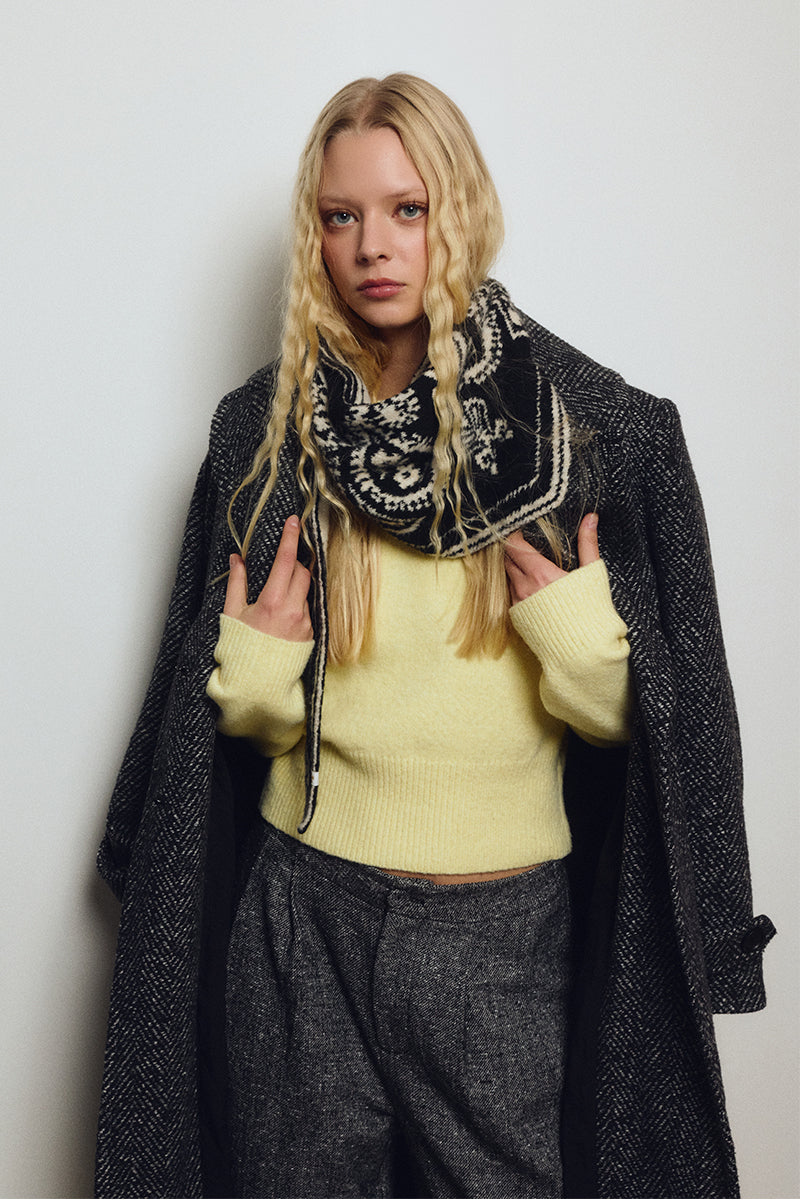 Printed Knit Scarf