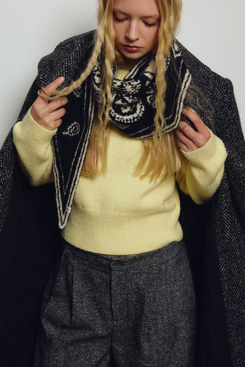 Printed Knit Scarf