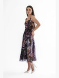 Nyssa Tea Length Dress w/ Panels