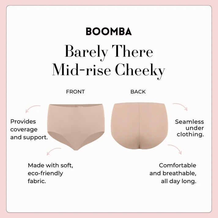Boomba Barely There Mid-Rise Cheeky Underwear