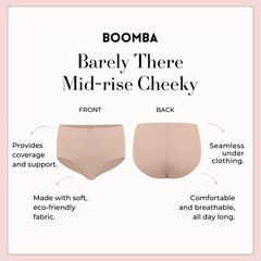Boomba Barely There Mid-Rise Cheeky Underwear