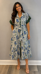 Floral Maxi w/ Tie Waist