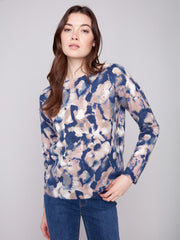 Reversible Printed Sweater
