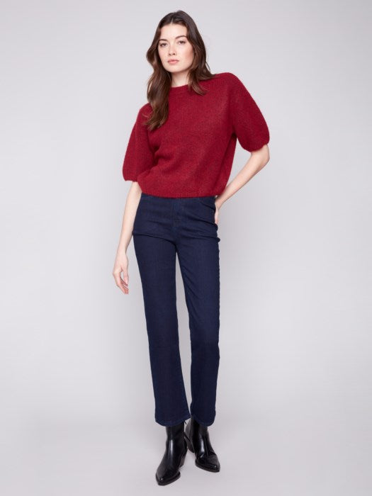 Elbow Balloon Sleeve Sweater