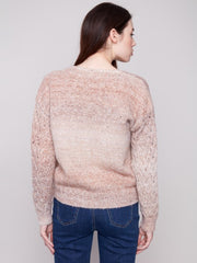 Space Dye V-Neck Sweater