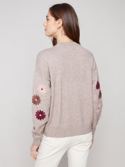 Floral Embroidered Sweater