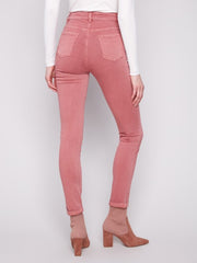 Cuffed Hem Twill Pant