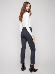 Rolled Cuff Pull On Ponte Pant