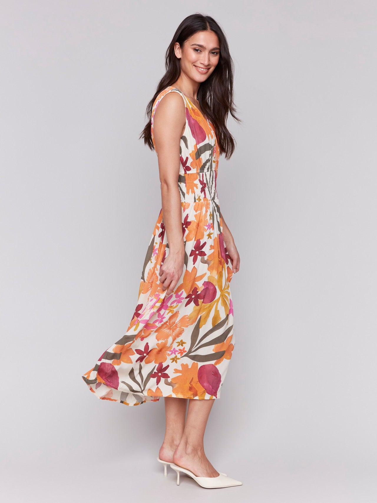 Sleeveless Flower Dress