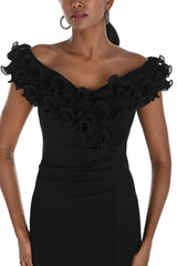Pleated Ruffle Dress