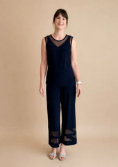 Sheer Panel Trousers