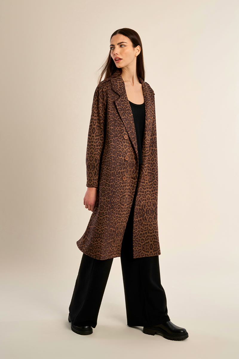 Long Double Button Down Coat