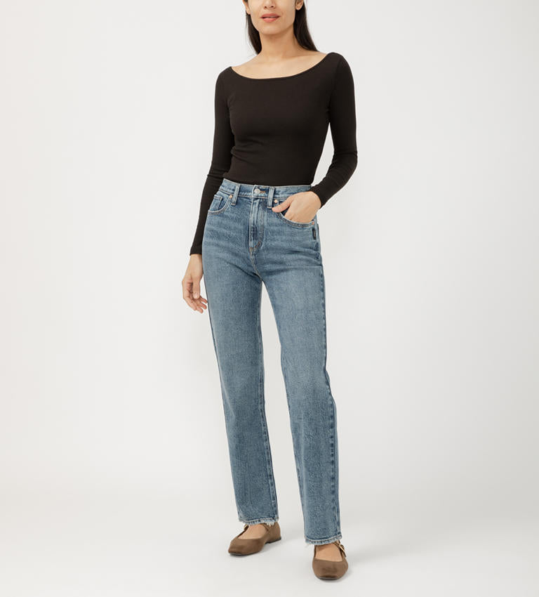 Highly Desirable High Rise Straight Leg Jeans