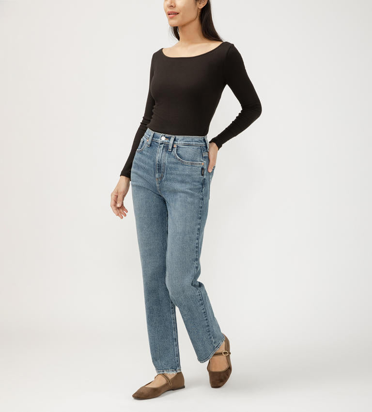 Highly Desirable High Rise Straight Leg Jeans