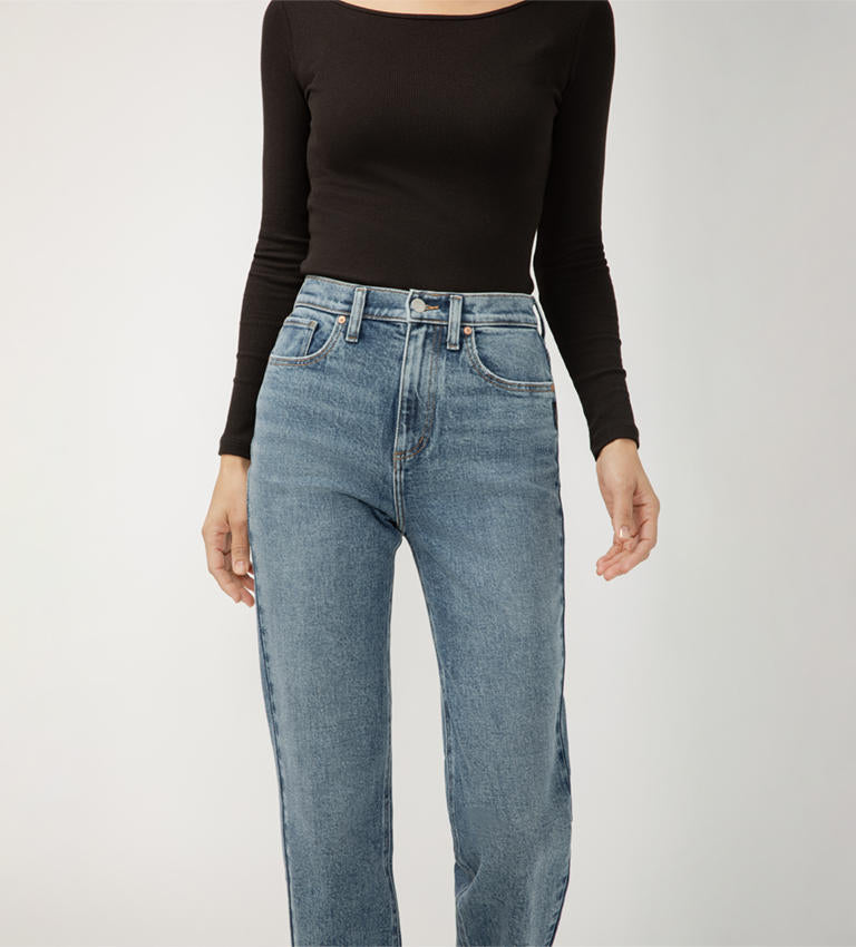 Highly Desirable High Rise Straight Leg Jeans