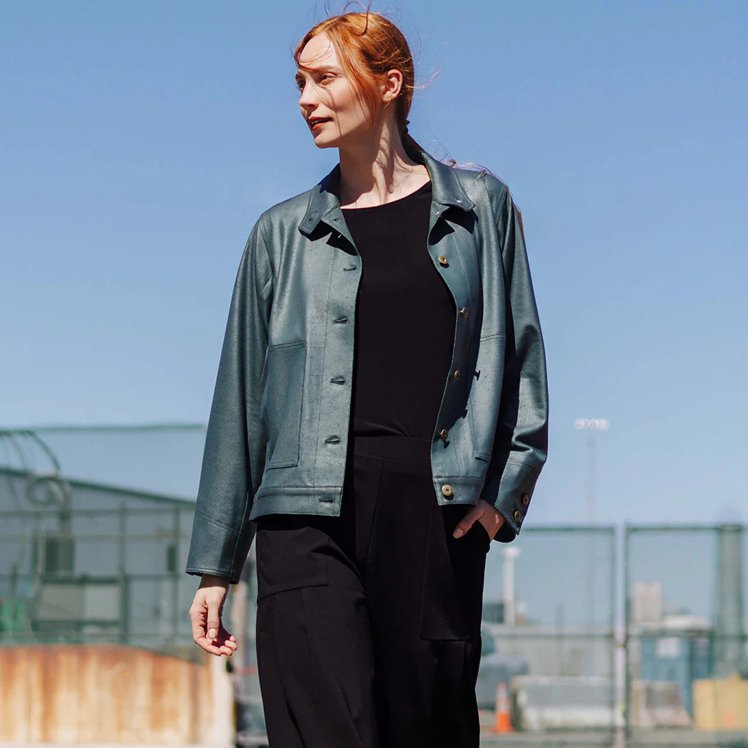 Liquid Leather Barn Coat