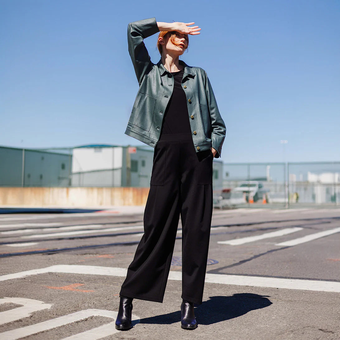 Liquid Leather Barn Coat