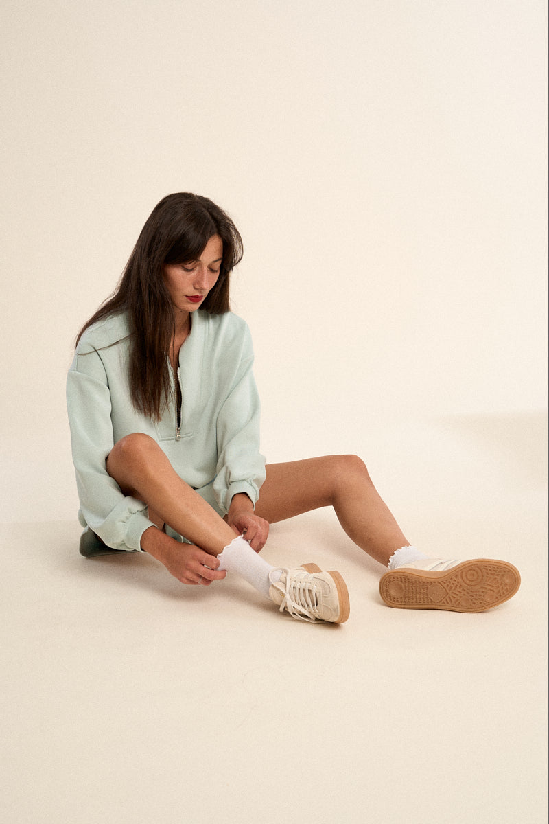 Edie Long Sleeve Zip Up