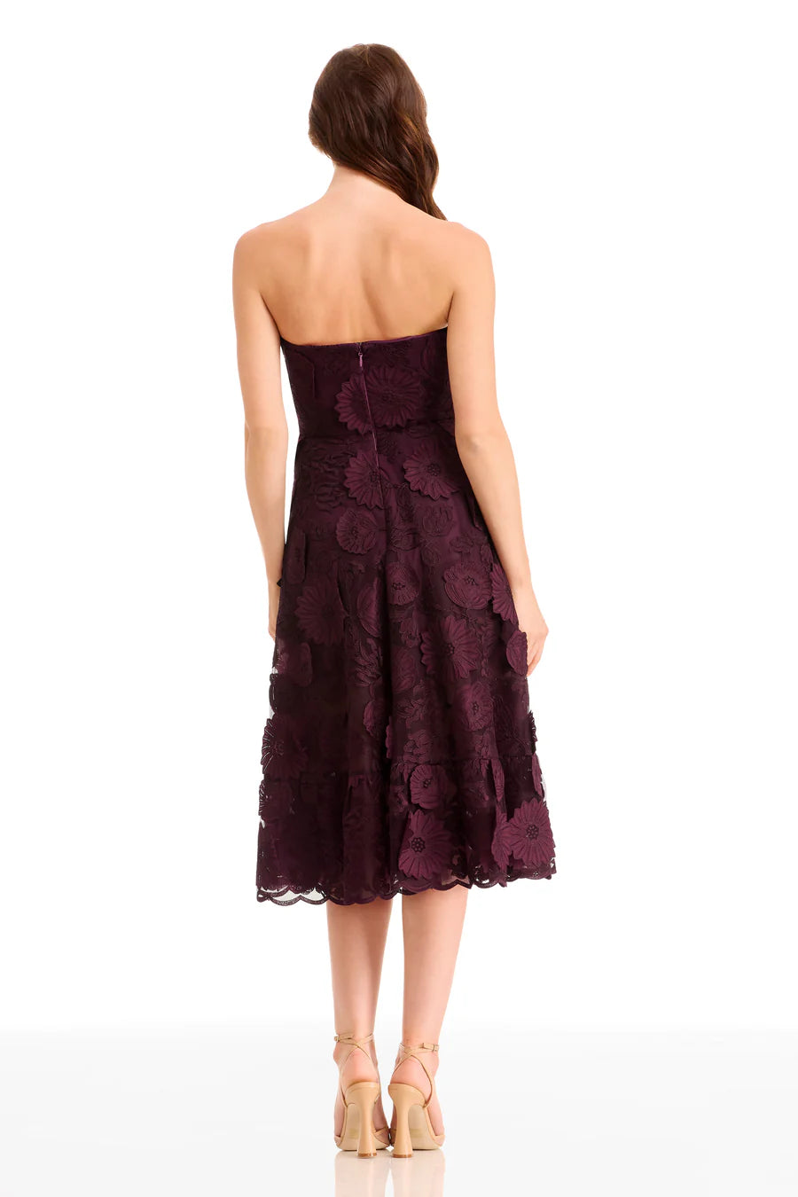 Kailyn Strapless 3D Embroidery