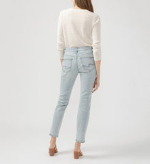 Boyfriend Mid Rise Slim Leg Jean